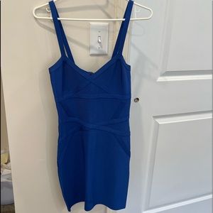 Blue bandage dress